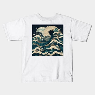 great wave of foam Kids T-Shirt